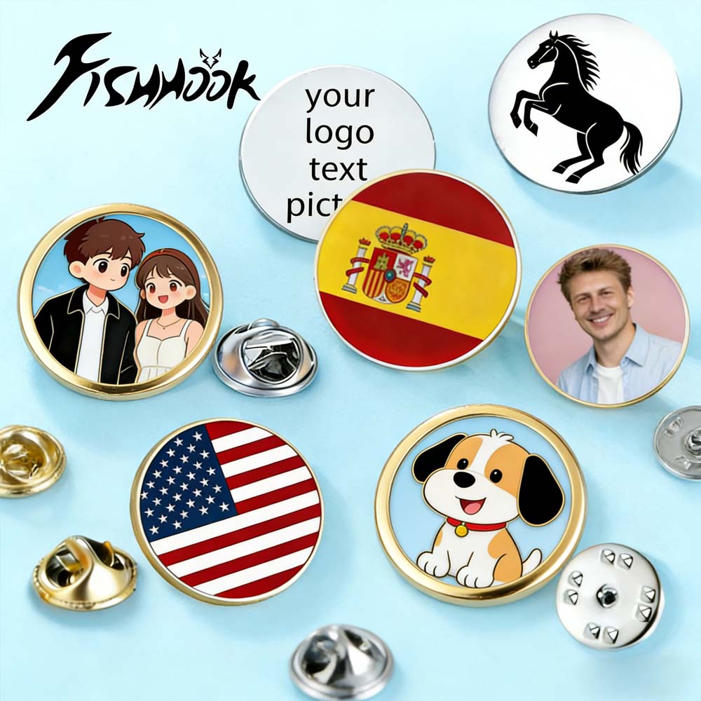 Tuxedo Lapel Pin - Baskılı Fotoğraf Etiketli Kişiselleştirilmiş Broş Özel