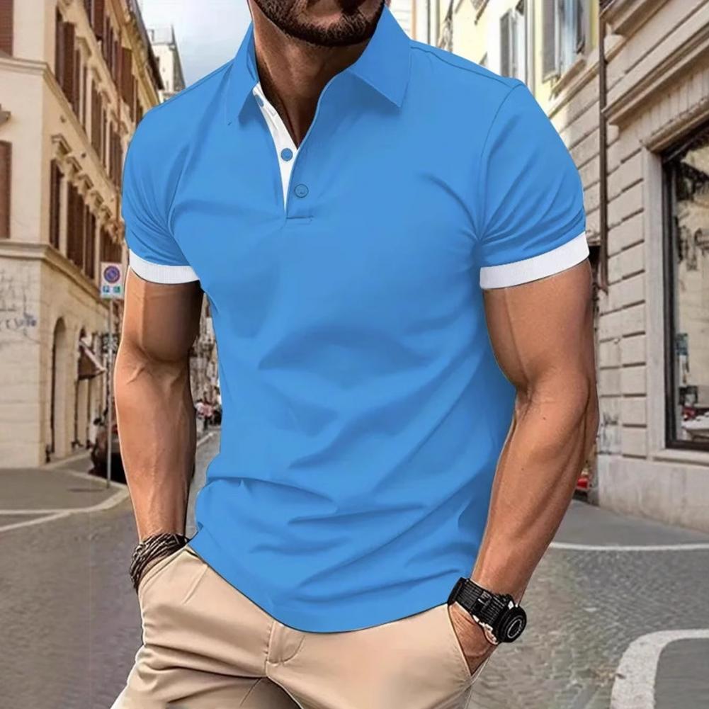 Men'S Polo Formal Wear - Erkek Üstleri Yaka Kısa Kollu Günlük