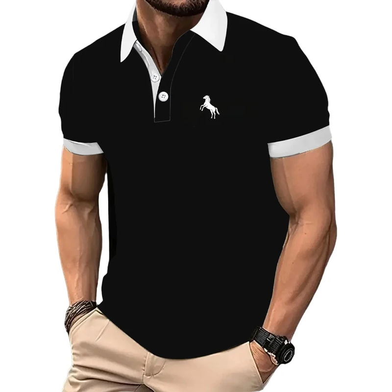 Men'S Polo Formal Wear - Erkek Polo gömlek, kısa kollu, degrade