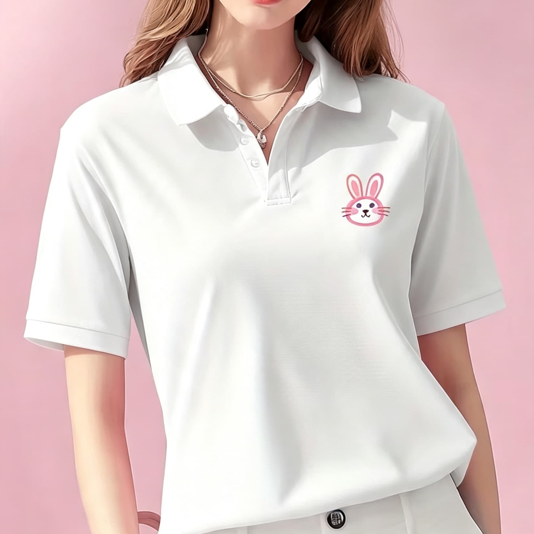 Men'S Polo Formal Wear - Unisex Siyah Yaka Detaylı Polo Gömlek