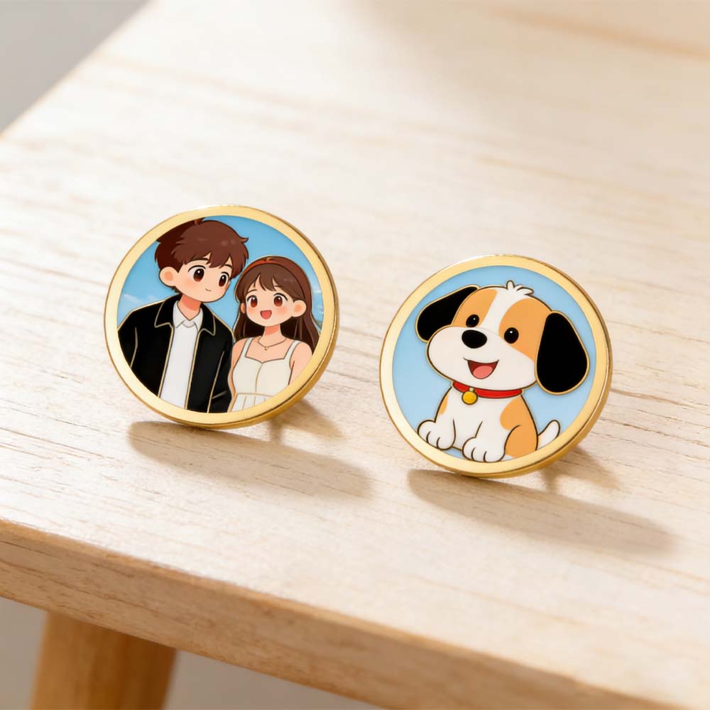 Baskılı Fotoğraf Etiketli Kişi - Tuxedo Lapel Pin incelemesi ve fiyatı
