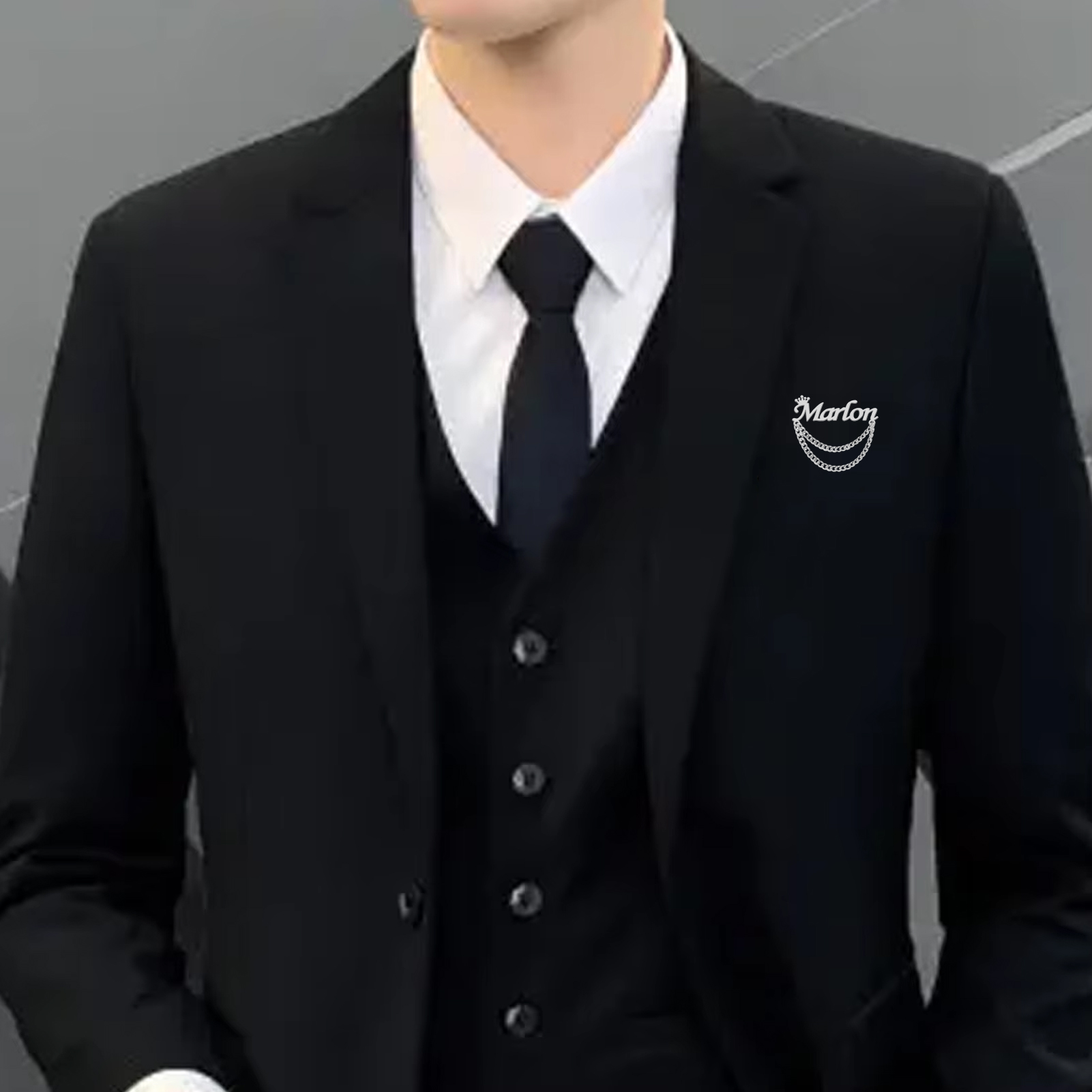 Kişiselleştirilmiş İsim Broş Ö - Tuxedo Lapel Pin incelemesi ve fiyatı