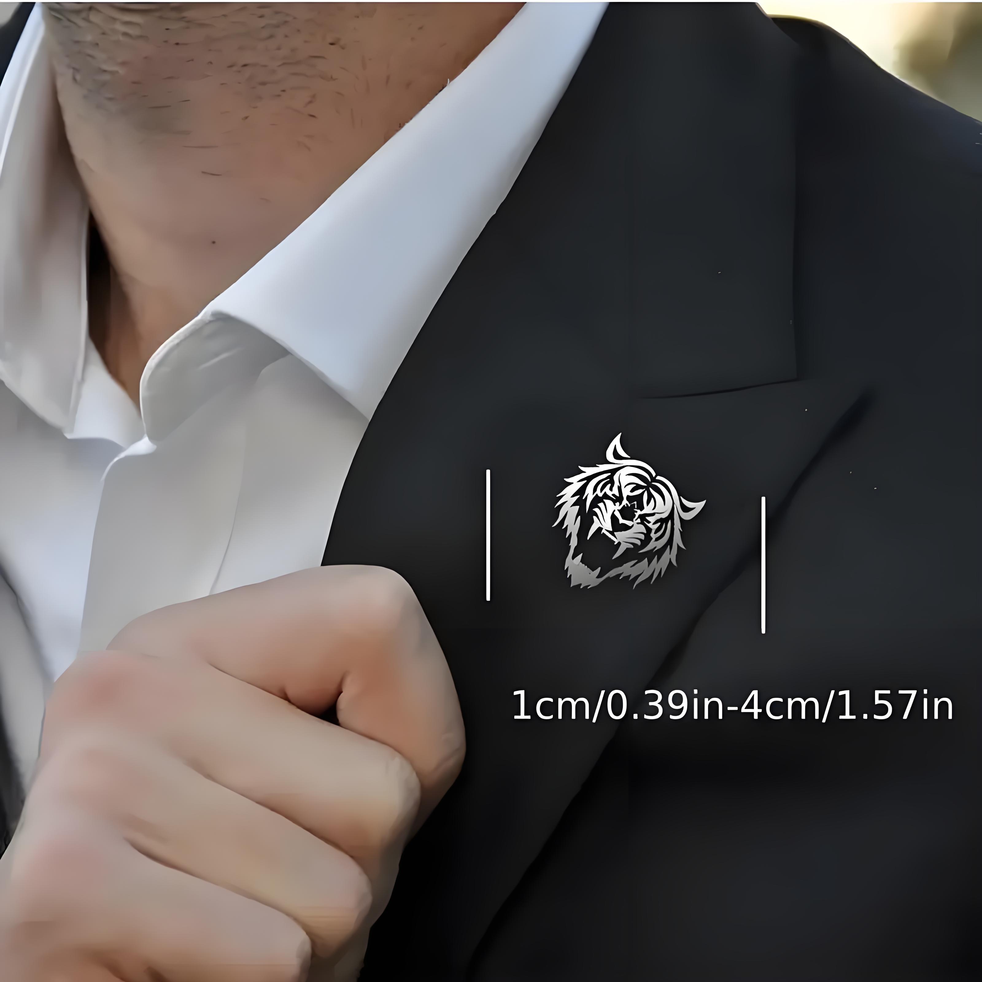 Erkek Paslanmaz Çelik Kaplan K - Tuxedo Lapel Pin incelemesi ve fiyatı