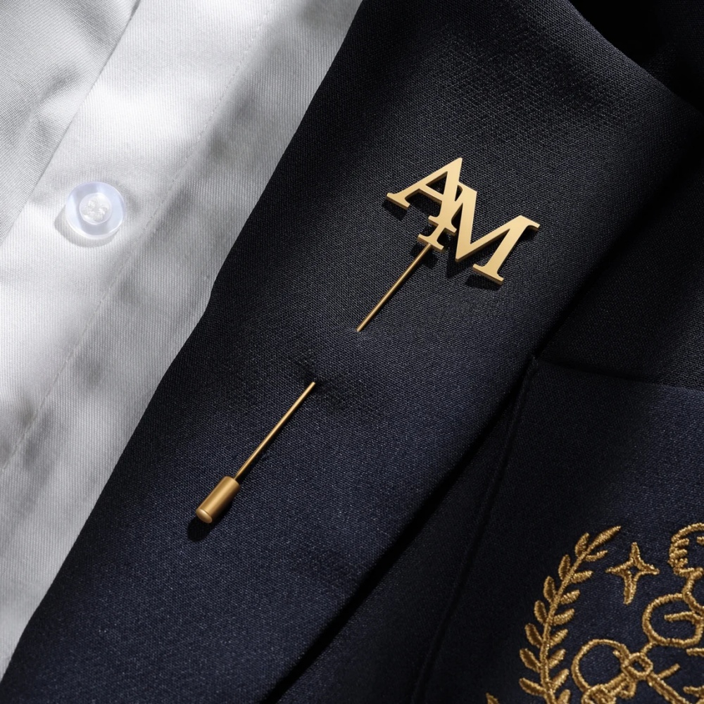 Özel Baş Harfleri Broş Erkekle - Tuxedo Lapel Pin incelemesi ve fiyatı