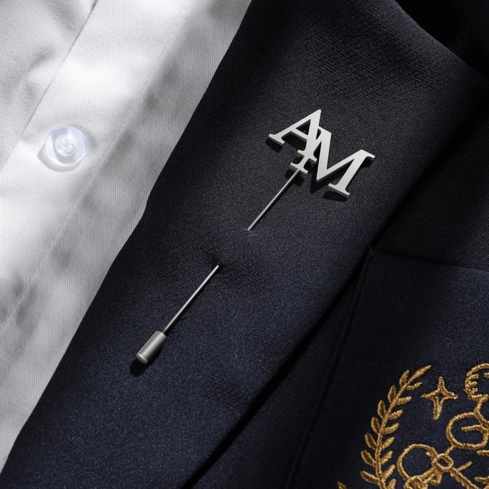 Özel Baş Harfleri Broş Erkekle - Tuxedo Lapel Pin incelemesi ve fiyatı