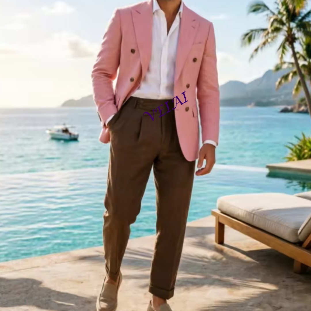 Özelleştirilmiş 2 Parçalı Bej  - Elegant Formal Men'S Wear incelemesi ve fiyatı